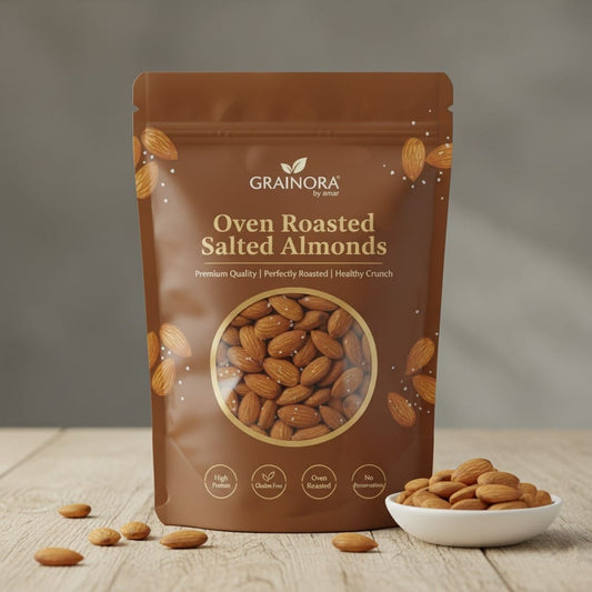 Oven roasted Almonds (Salted) 80g